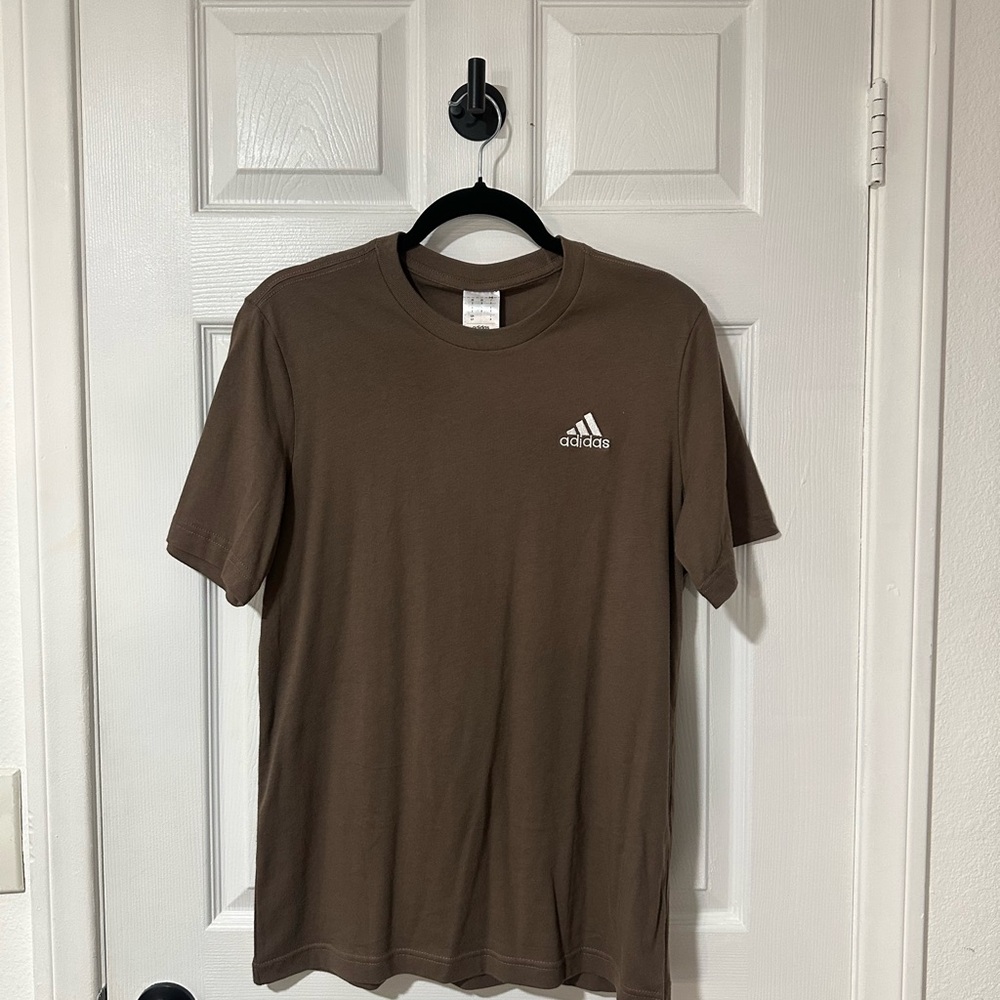 Adidas Men's Short Sleeve Brown Tee